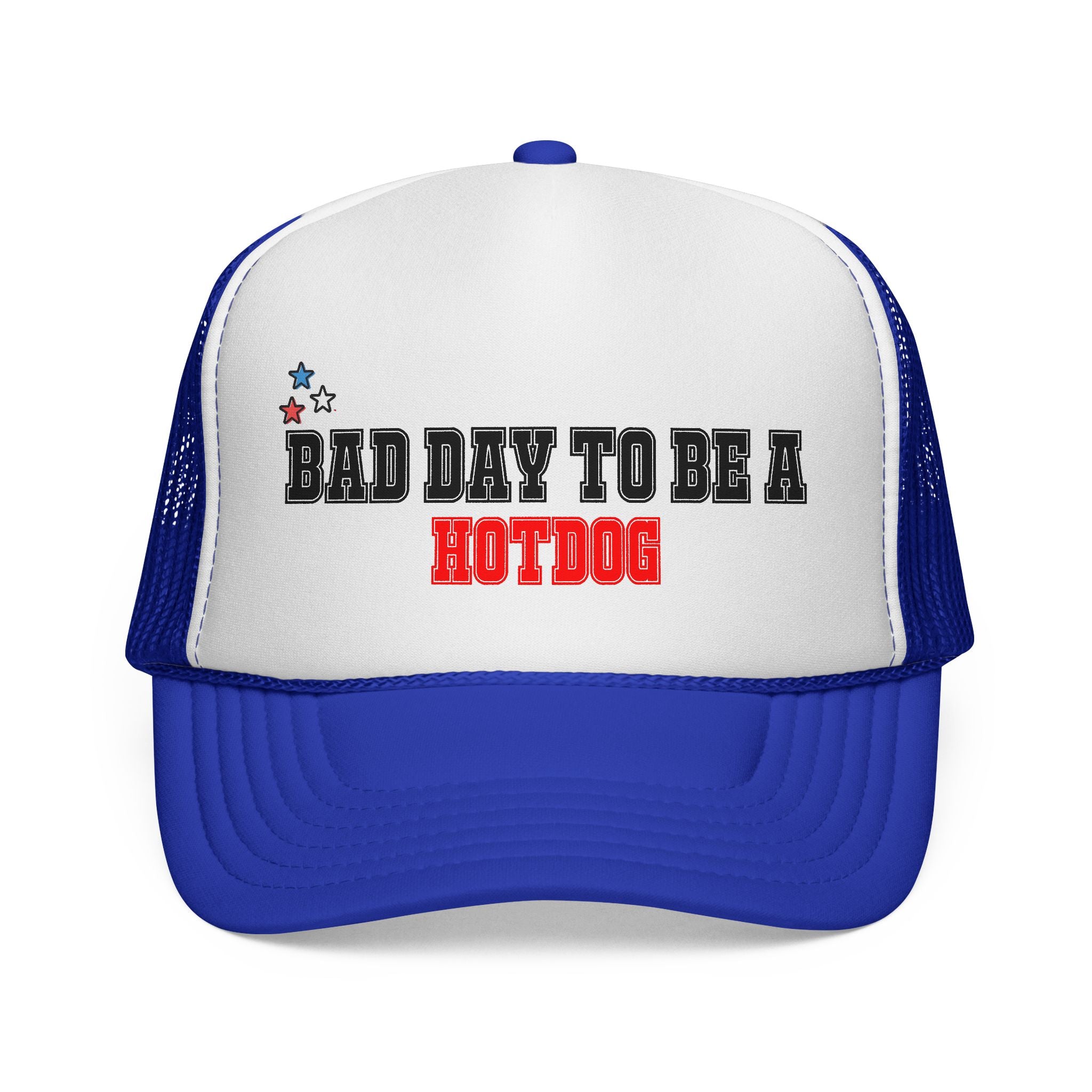 Trucker Hat - I Was Born To Be A Patriot Cap (Red, White & Blue Stars)