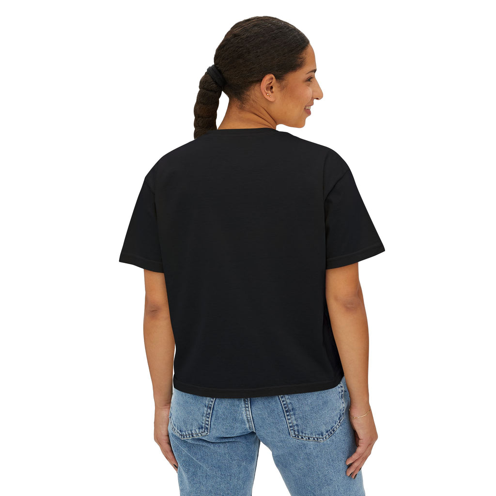 Expensive & Difficult Women's Boxy Tee — Funny Sassy Graphic Crop T‑Shirt