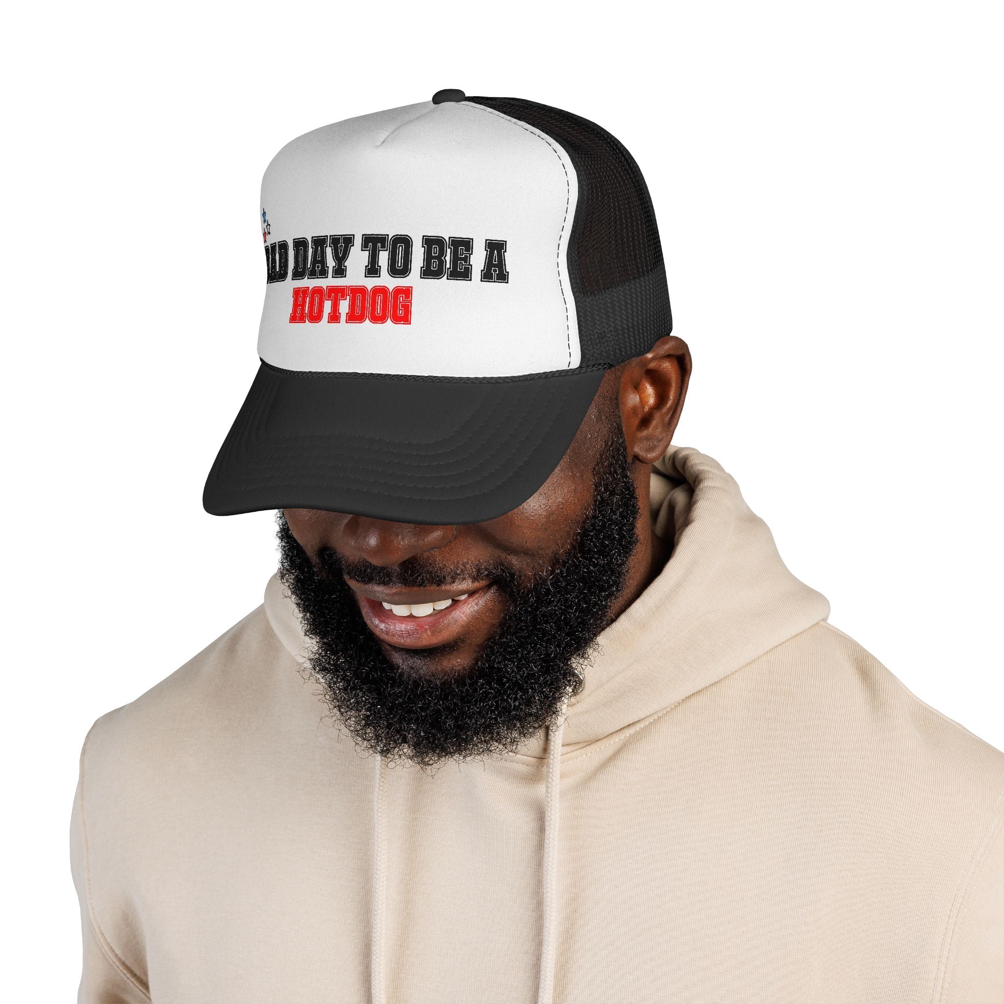 Trucker Hat - I Was Born To Be A Patriot Cap (Red, White & Blue Stars)