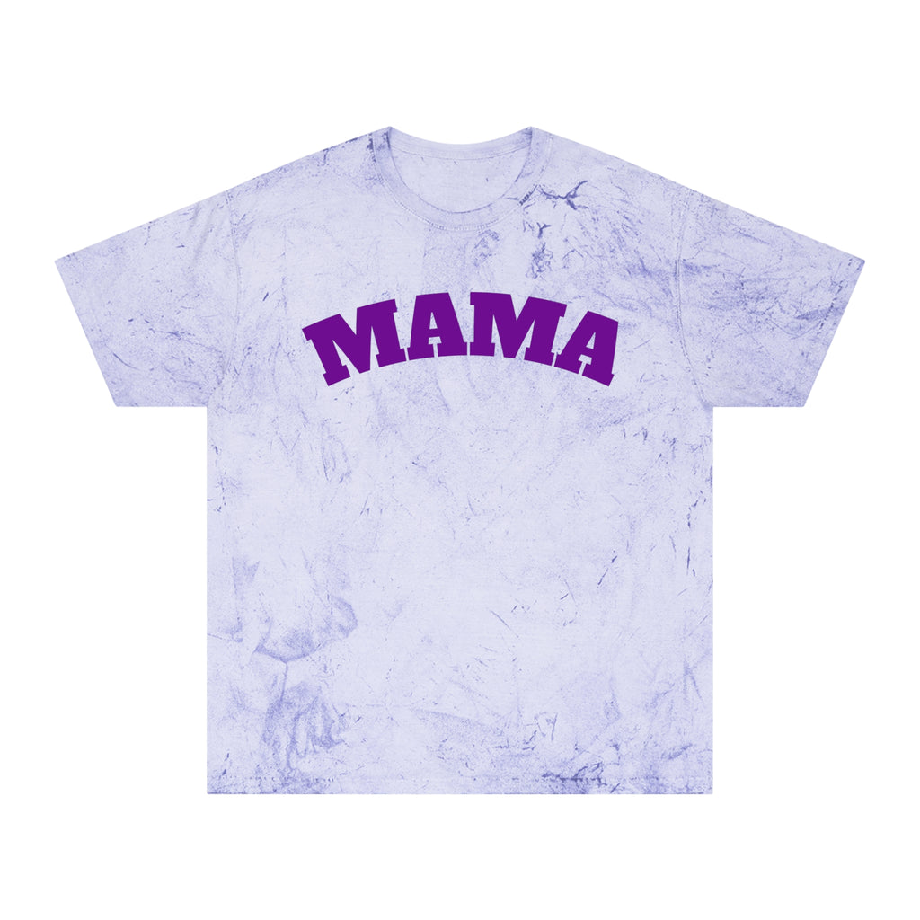 Mama Tie-Dye Tee — Soft Lilac Color Blast Shirt