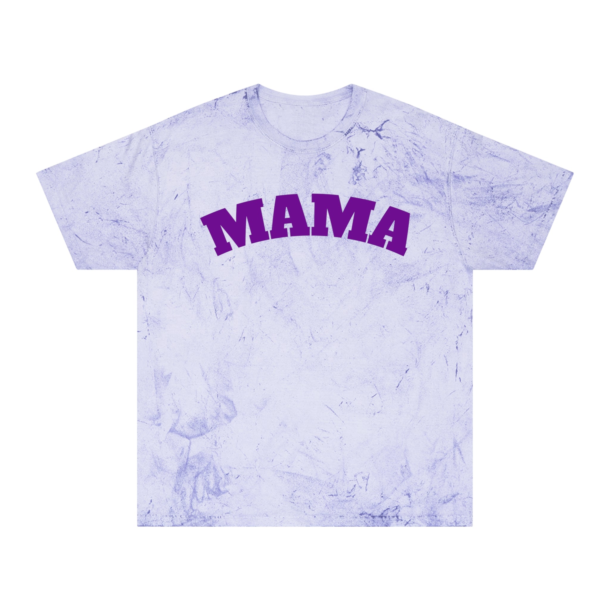 Mama Tie-Dye Tee — Soft Lilac Color Blast Shirt
