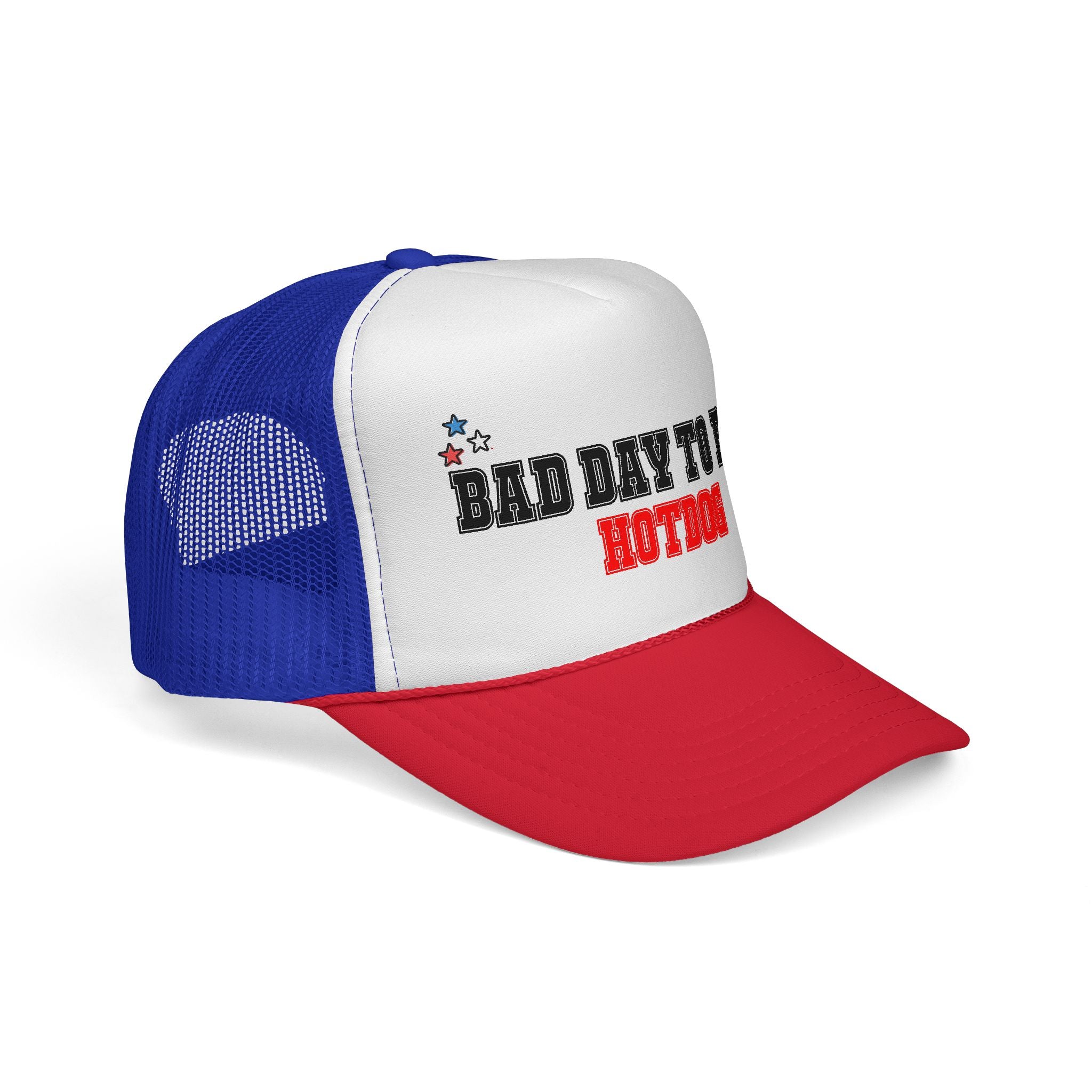 Trucker Hat - I Was Born To Be A Patriot Cap (Red, White & Blue Stars)