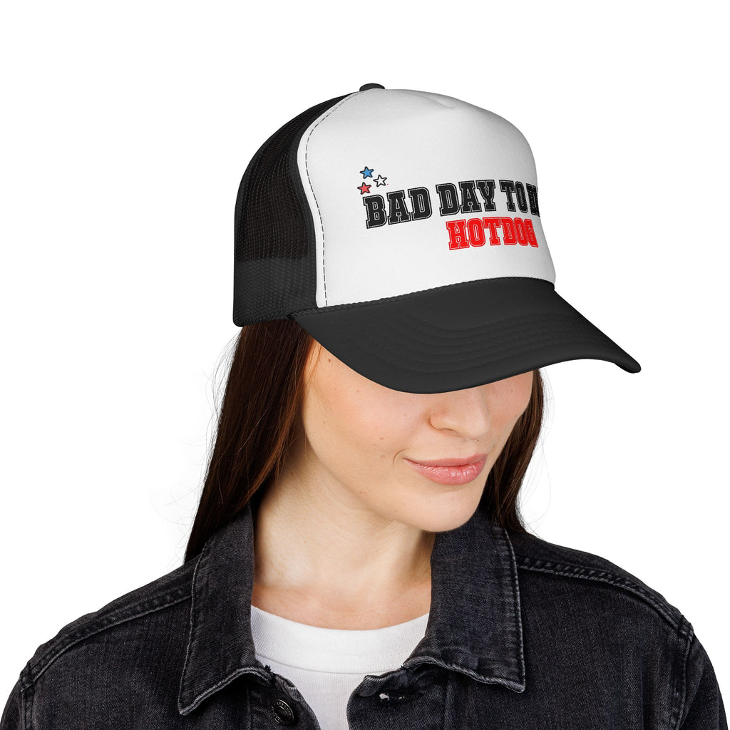 Trucker Hat - I Was Born To Be A Patriot Cap (Red, White & Blue Stars)